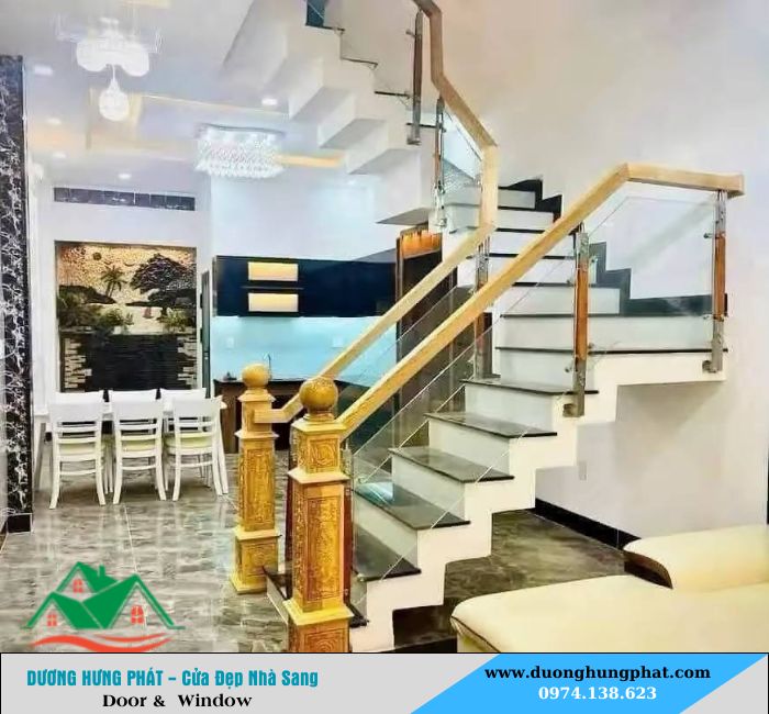 cầu thang kính củ chi TP.HCM